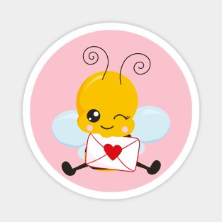 Bee My Valentine Magnet